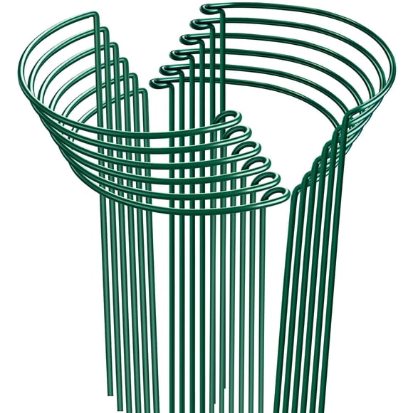 Estacas para plantas HiGift, paquete de 12, 24 cm x 60 cm, de metal, para interior y exterior