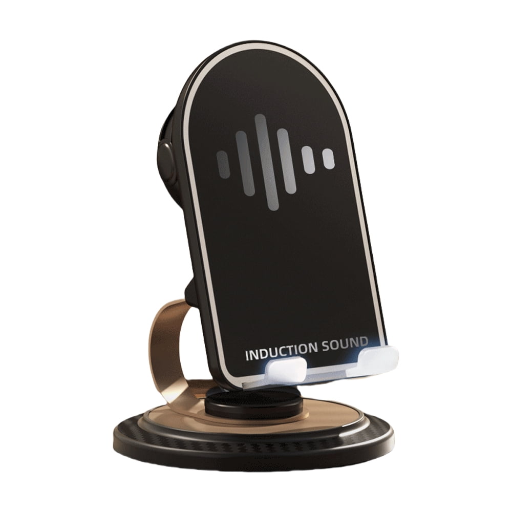 Genérico - Soporte Para Móvil Con Altavoz Bluetooth, Altavoz Inalámbrico Portátil Hd, Soporte De Sobremesa Ajustable Para Tablet Para Streaming En Directo-negro