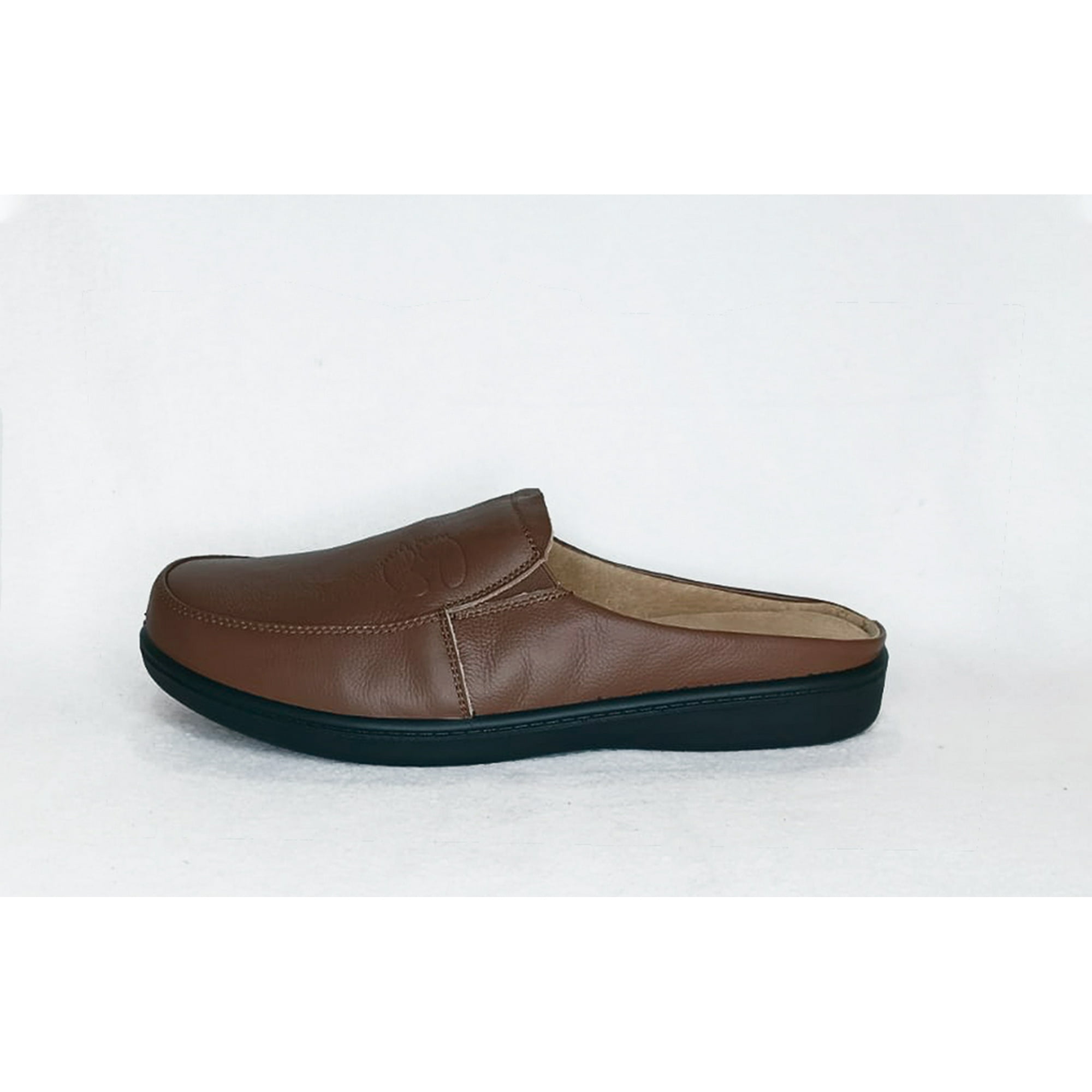 Chaudes - Pantufla Hombre Cuero Tostado Xl