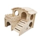 thumbnail image 2 of Casa De Madera Para Hámster, Cabaña, Jaula Divertida, Accesorios Para Lemmings, Ratón Pequeño Para Mascotas, 14cm X 13cm X 12,5 Cm, 2 of 5