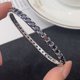 thumbnail image 5 of Pulseras de Moissanita de 4 Mm para Mujer Brazalete de Plata Esterlina 925 Color D Claridad VVS1 Pulsera de Diamante Negro 6-7.5 Pulgadas, 5 of 7