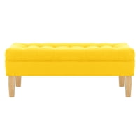 Bodevir - Banqueta Wood 2C Felpa 05 Amarillo