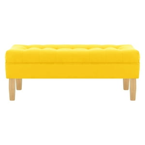 Bodevir - Banqueta Wood 2C Felpa 05 Amarillo