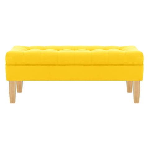 Bodevir - Banqueta Wood 2C Felpa 05 Amarillo