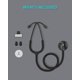 thumbnail image 2 of Estetoscopio Clairre de un solo cabezal para médicos y enfermeras, color negro, 2 of 8