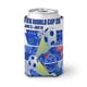 thumbnail image 1 of Copa Mundial de la FIFA Funda enfriadora de latas, aislante de bebidas para mantener frías o calientes, funda térmica plegable para latas, portabebidas reutilizable, 1 of 6