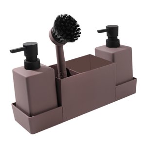 Bothyi - Dispensador De Jabón De Cocina 4X Con Soporte Para Esponja Portátil Para Cocina Casera De Hotel