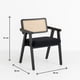 thumbnail image 5 of Pack de 2 Sitiales Acolchado Chandigarh Butaca Rattan - Negro, 5 of 7