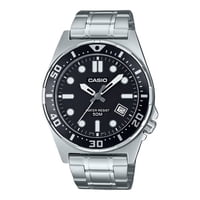 Reloj Casio Standard Analog Stainless Steel Black Dial Quartz Mtd-135D-1Av Men'S Watch