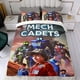 thumbnail image 4 of Cadetes Mech Conjunto de sábanas temático, trío de piezas, cómodo y amigable con la piel, diseño único, regalo de decoración para el hogar para familiares, amigos y fans,135cm *200cm, 4 of 6