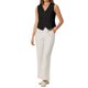 thumbnail image 2 of INSPIRE CHIC Chaleco de Lino sin Mangas para Mujer con Botones, Escote en V, Formal para Trabajo, Talla L, Negro, 2 of 5