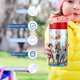 thumbnail image 5 of Super Hero GirlsBotella de Agua con Tapa Pop Top de Un Toque, Acero Inoxidable, a Prueba de Fugas, para Deportes, Botella Infantil rosa 12 oz, 5 of 6
