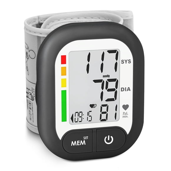 Monitor de Presión Arterial BENECEN aprobado por la FDA con manguito de muñeca 13,5‑21,5 cm
