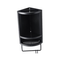 Magideal - Estante Esquinero Para Baño, Soporte Esquinero Para Ducha, Estante De Pared Estable Para Cocina, Organizador De Ducha Para Baño, Estante Montado En La Negro