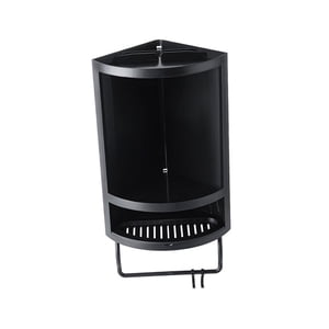 Magideal - Estante Esquinero Para Baño, Soporte Esquinero Para Ducha, Estante De Pared Estable Para Cocina, Organizador De Ducha Para Baño, Estante Montado En La Negro