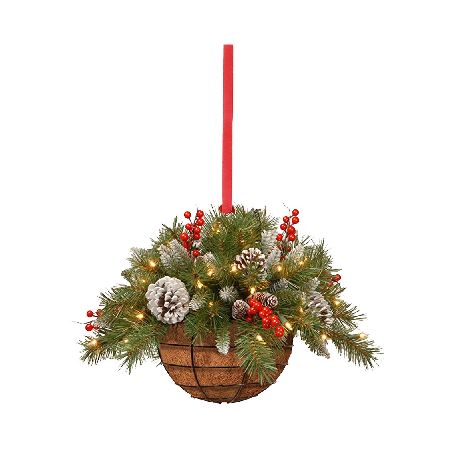 Bothyi - Cesta De Flores Corona Decoración Primavera Verano Corona Para Árbol De Navidad Hogar Pared Estilo E