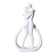 thumbnail image 3 of Escultura De Los Amantes De La Estatua De La Pareja Para La Decoración Del Hogar Del Gabinete De Entrada De La Mesa Blanco, 3 of 3