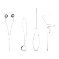 Magideal - 4 Uds Herramientas Para Atado De Moscas, Carrete De Atado De Moscas, Accesorios De Repuesto, Equipo, Repuestos De Señuelos De Pesca, Soporte De Carret