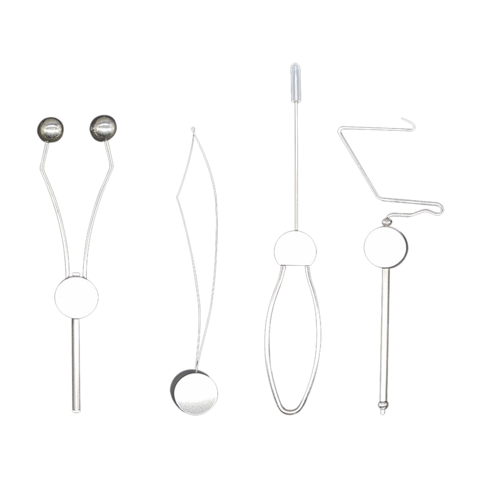 Magideal - 4 Uds Herramientas Para Atado De Moscas, Carrete De Atado De Moscas, Accesorios De Repuesto, Equipo, Repuestos De Señuelos De Pesca, Soporte De Carret