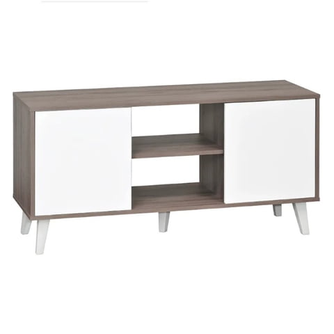 Mobikit - Rack Tv Atlanta Roble Santana/Blanco