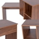 thumbnail image 4 of Escritorio Esquinero Con 2 Repisas Roble, 4 of 6