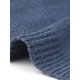 thumbnail image 5 of Agnes Orinda Suéter de Cuello Alto para Mujer de Talla Grande, Túnica de Manga Larga con Dobladillo Asimétrico, Suave y Cálido, Casual, Tejido de Punto Acanalado, 1X Grande Azul, 5 of 6