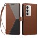 thumbnail image 3 of Funda Libro Tricolor para Xiaomi Redmi 15 con Ranuras para Tarjetas, Marrón, 3 of 6