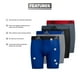 thumbnail image 2 of Calzoncillo tipo bóxer adidas Youth Performance para niños, paquete de 4 unidades, largo, 2 of 3