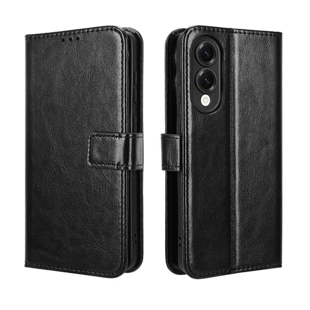 Funda tipo libro para Samsung Galaxy S25 Edge, cartera todo‑en‑uno, funda multifuncional con tarjetero y correa de muñeca desmontable