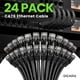 thumbnail image 2 of Cable Ethernet GearIt Cat 6 de 0,5 pies, 24 unidades, 10 Gbps, RJ45, negro, 2 of 8