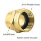 thumbnail image 2 of Adaptador para Manguera GESHATEN 3/4" BSP Hembra a NPT Macho, 2 of 6