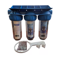 Genérico - Filtro Agua 3 Etapas Antisarro Ablandador 10 Pulgadas 5 Micras