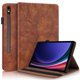 thumbnail image 1 of Funda con relieve del Árbol de la Vida para tablet Samsung Galaxy Tab S10 FE Plus(2025) con soporte, ranuras para tarjetas y soporte para lápiz óptico. Marrón, 1 of 6