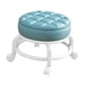thumbnail image 3 of Taburete Giratorio De 360° Con Asiento Bajo Y Ruedas, Silencioso, Para Cocina, Peluquería, Oficina, Color Azul, 3 of 5