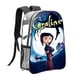 thumbnail image 1 of Coraline Mochila transparente temática, resistente y duradera, bolsa see-through para trabajo, deporte, universidad y viaje, 31 × 43 cm, 1 of 6