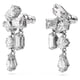 thumbnail image 3 of Pendientes Swarovski Mesmera Drop pequeños con piedras transparentes de talla mixta, 3 of 5