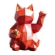 thumbnail image 1 of Lucky Cat Resina Estatuilla Escultura De Animal Realista Estatua Decoración Para El Hogar Rojo, 1 of 2