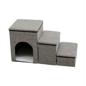 Beyai - Escalera Plegable Para Mascotas Con Almacenamiento