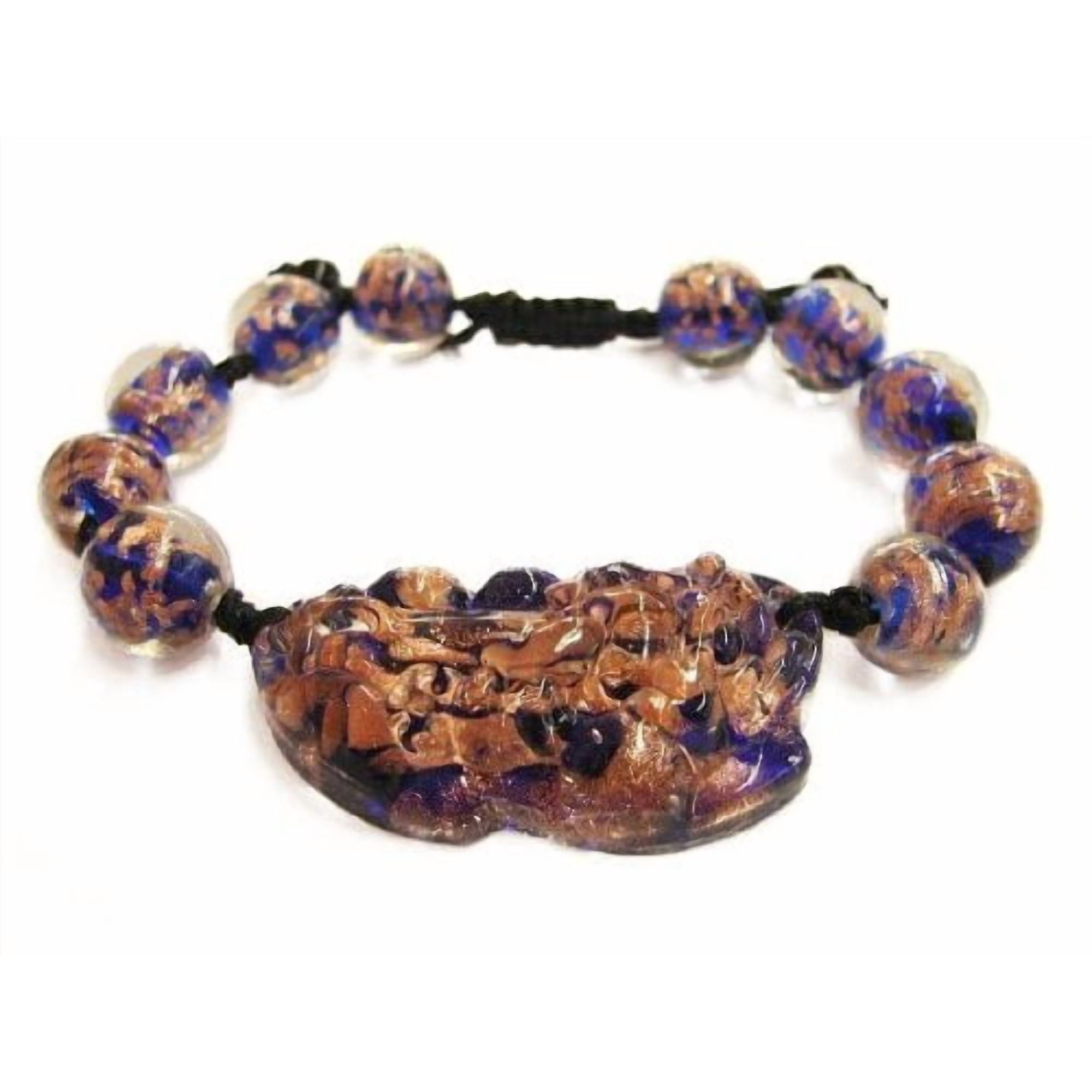 Pulseras Feng Shui Import Blue Liuli Pi Yao