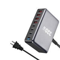 Bothyi - Estación De Carga De Escritorio Cargador De Computadora Portátil De 320 W Para Oficina, Escuela, Trabajo