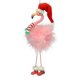 thumbnail image 1 of Gorro de Papá Noel con forma de flamenco rosa de Kurt S. Adler con adorno navideño, 1 of 1