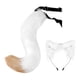 thumbnail image 1 of Fox Ears And Tail Cat Ear Headband Headwear Para Party Prom Halloween White, 1 of 2