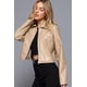 thumbnail image 3 of Chaqueta Saronite Cuero Sintético Taupe Mujer, 3 of 5