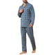thumbnail image 4 of INSPIRE CHIC Conjunto de Pijamas para Hombre de 2 Piezas con Bolsillo y Patrón de Manga Larga, Talla L, Azul Amarillo, 4 of 5