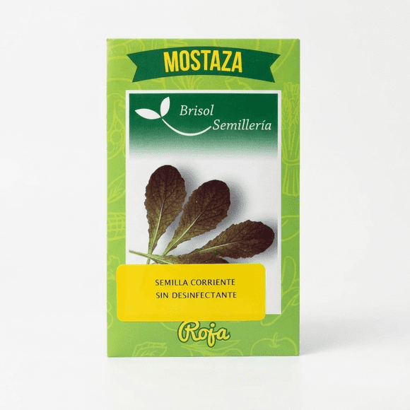 Semillas Mostaza Roja Brisol Huerto Chile