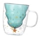 thumbnail image 5 of Tazas de Navidad Taza de café linda Gafas Regalos románticos Cristalería Café Té Taza de vidrio doble de Navidad para la pared de vacaciones, 5 of 5