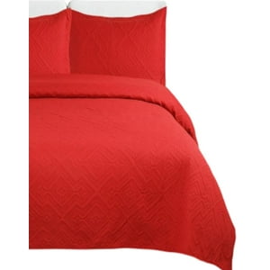 Genérico - Cubrecama Quilt Unicolor Verano Dos Plazas Ligero E8