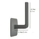thumbnail image 2 of 2pcs Self-adhesive Bracket, Under Cabinet Paper Roll Rack, Towel Holder, Tissue Hanger Storage Rack For Toilet, Bathroom Accessories, 2 of 5