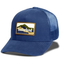 Gorra Trucker Timberland Mountain Patch Para Hombre En Denim Oscuro