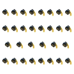 Bothyi - 30 Cajas De Regalo Para Birretes De Graduación (5,5 X 5,5 X 9 Cm), Color Negro